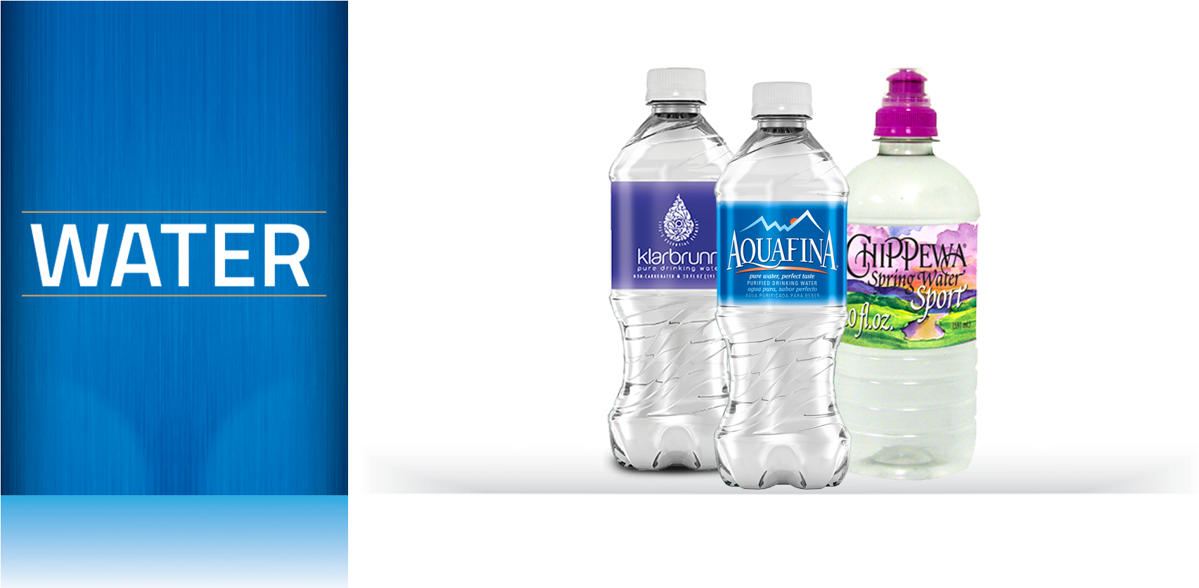 Aquafina Purified Water - Aquafina Water 20 Oz Plastic Bottles Pack (2222x836), Png Download