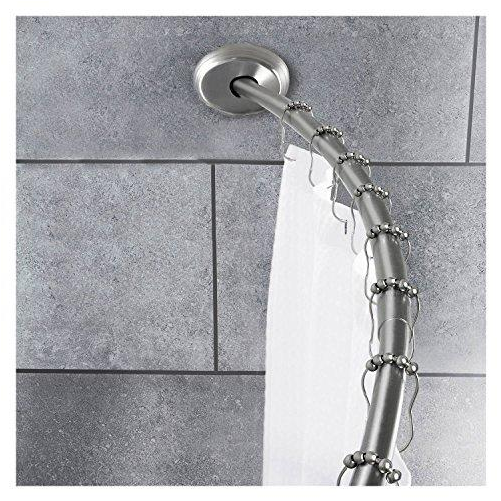 Download Ended Tension Curved Shower Curtain Rod Oil Rubbed Bronze