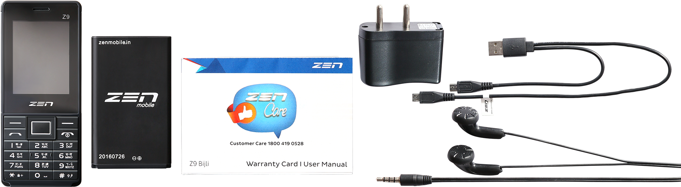 Zen Z9 Bijli Mobile - Mobile Phone (2500x685), Png Download