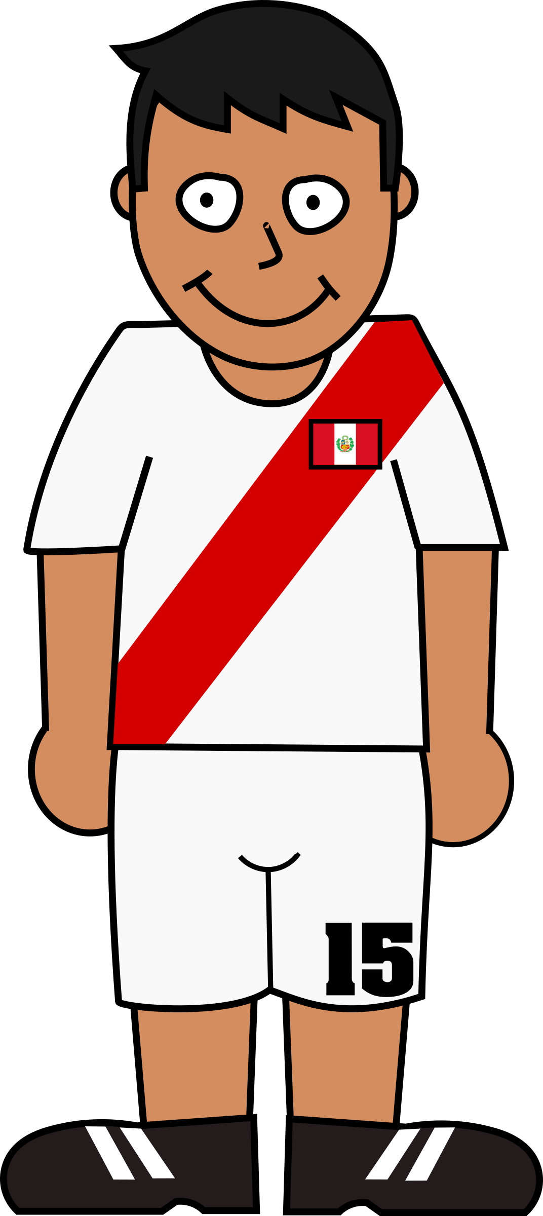 Big Image - World Cup Soccer Player Clipart Png (1072x2400), Png Download