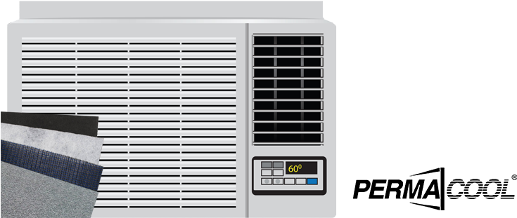 Air Conditioner Cut To Fit Air Filters For Wall Or - Window Air Conditioner Stock (752x334), Png Download