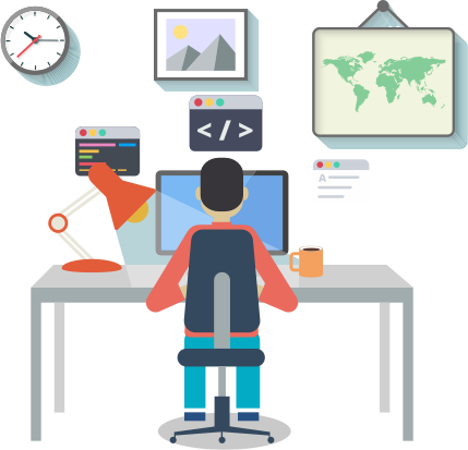 Php/ Mysql Development, And Much More - Web Developer Clipart (429x413), Png Download