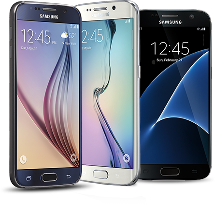 Get The Latest Smartphones Without Contracts Or Cancellation - Smart Phone Samsung Vs Huawei Vs Apple (445x422), Png Download