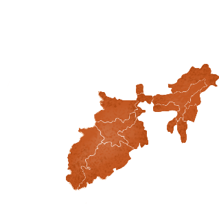 East India - High Resolution India Map Black And White (410x457), Png Download