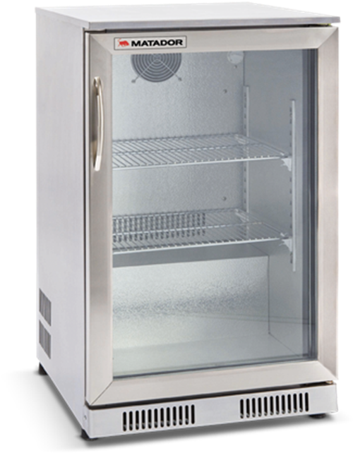 118l Stainless Steel Single Door Bar Fridge - Refrigerator (800x800), Png Download