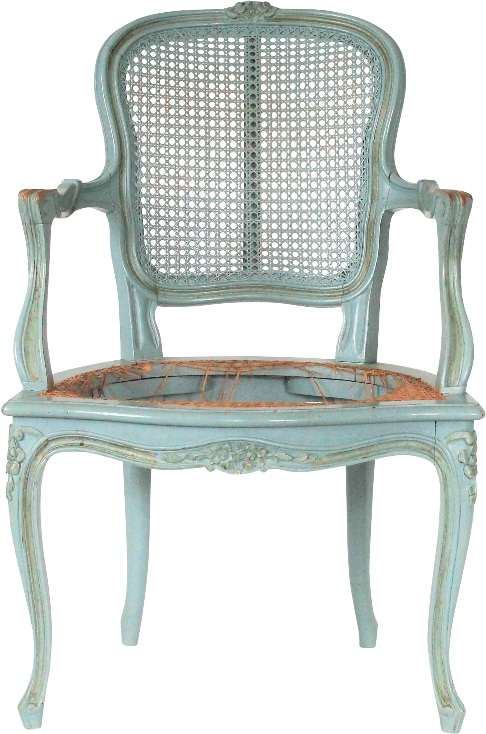 French Provincial Accent Chair On Chairish - Chair (1889x2852), Png Download