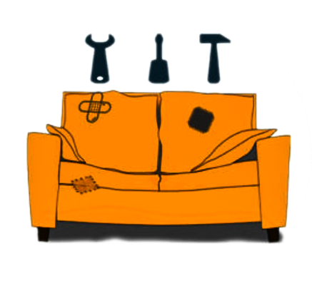 Sofa Repair - Couch Clip Art (570x428), Png Download