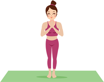 Clip Art Transparent Library Postures For Addiction - Mountain Pose Yoga Clipart (700x350), Png Download