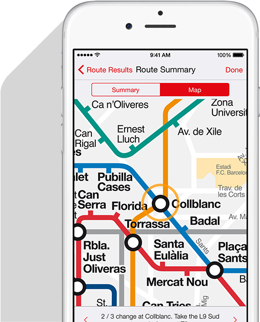 Barcelona Big Iphone6 - Mapa Metro Barcelona 2011 (514x632), Png Download