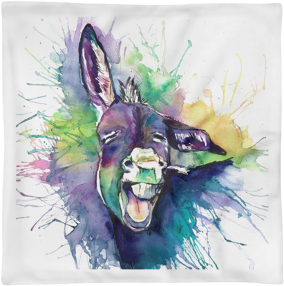 'hilariass' Cushion Cover - Tea (480x480), Png Download