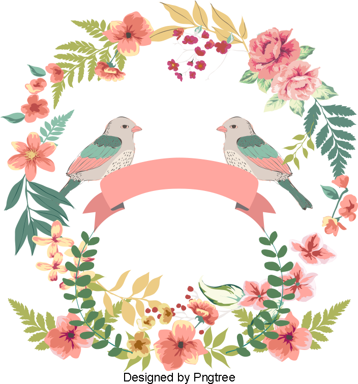 Vector Love Birds Wedding Flowers, Love Clipart, Wedding - Usfeel Super Soft Microfiber Bathroom Mat Non Slip (800x800), Png Download