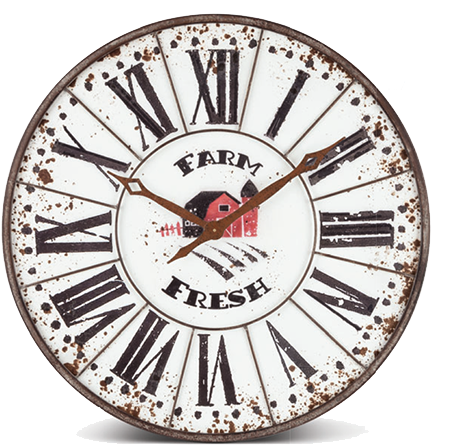 Wall Clock Nauvoo Mercantile Copy (511x476), Png Download