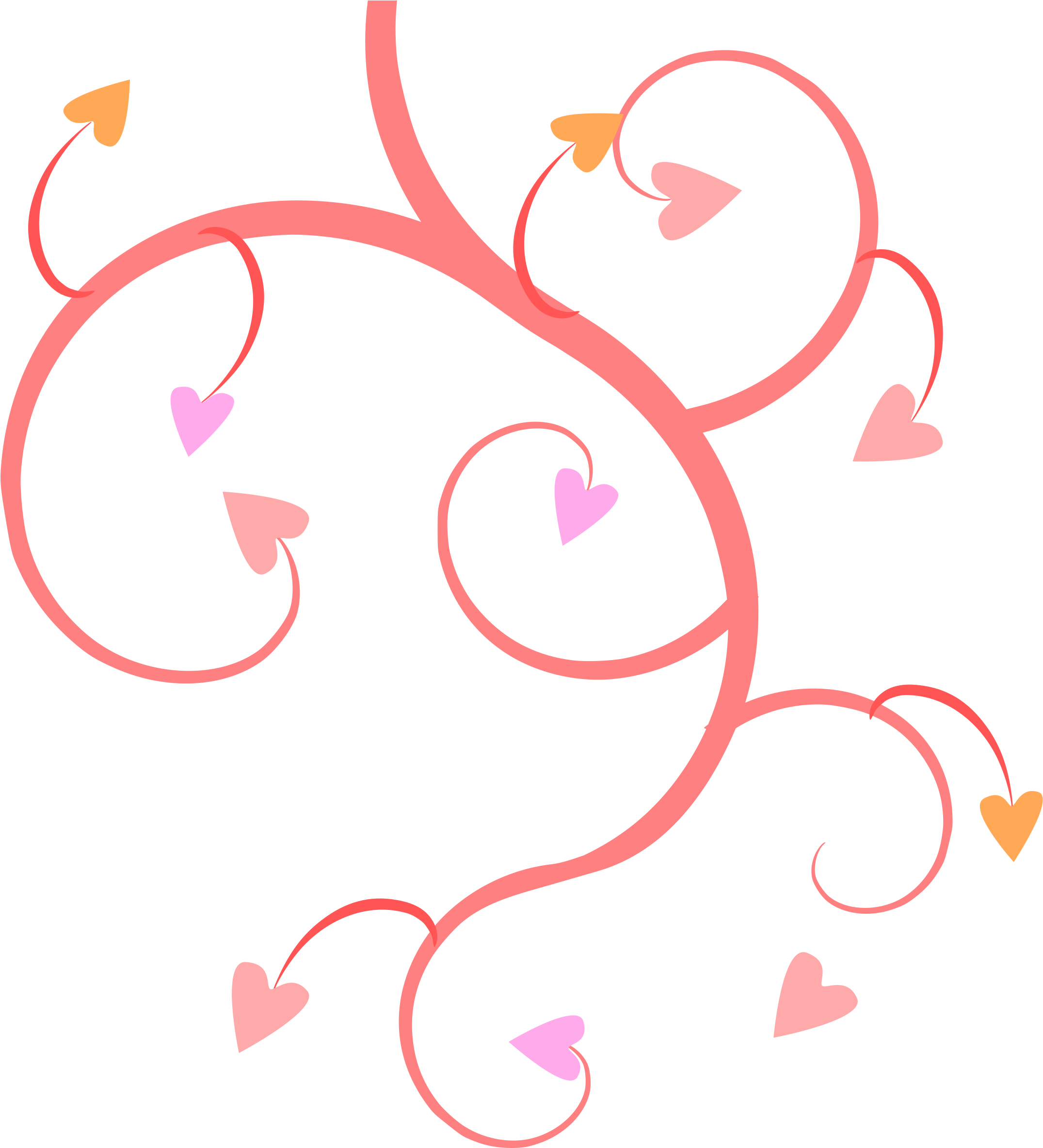 Wedding Heart Clip Art Wedding Clipart Png - Grey And Pink Borders (540x594), Png Download