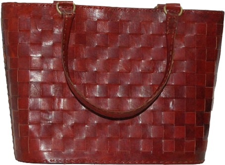 Handmade Ladies Top Handle Leather Bag - Handbag (538x436), Png Download