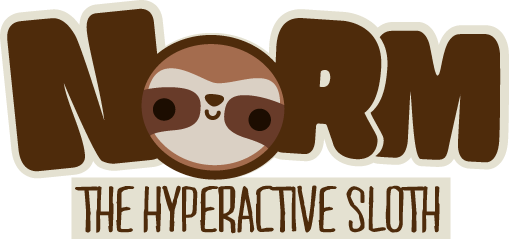 Http - //www - Squidandpig - Com/wp The Hyperactive - Norm The Sloth (509x239), Png Download