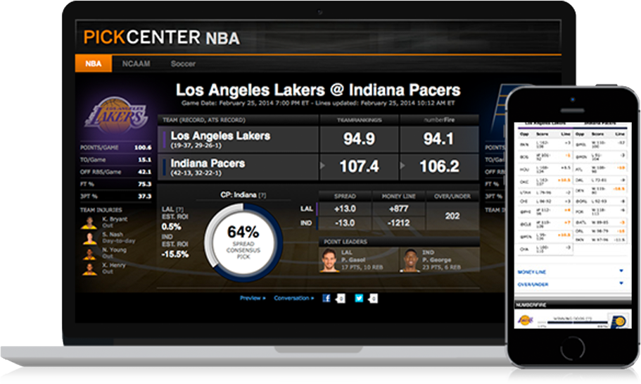 Become An Insider - Espn Pickcenter (911x545), Png Download
