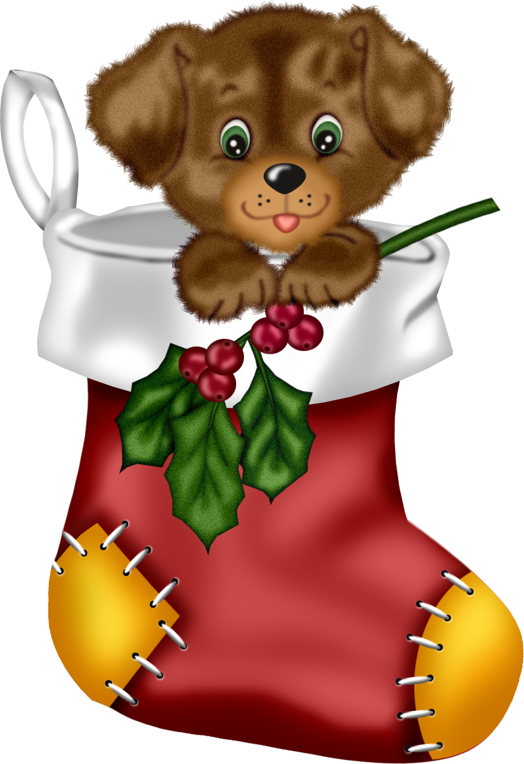 Christmas Puppy Clipart (1074x1565), Png Download
