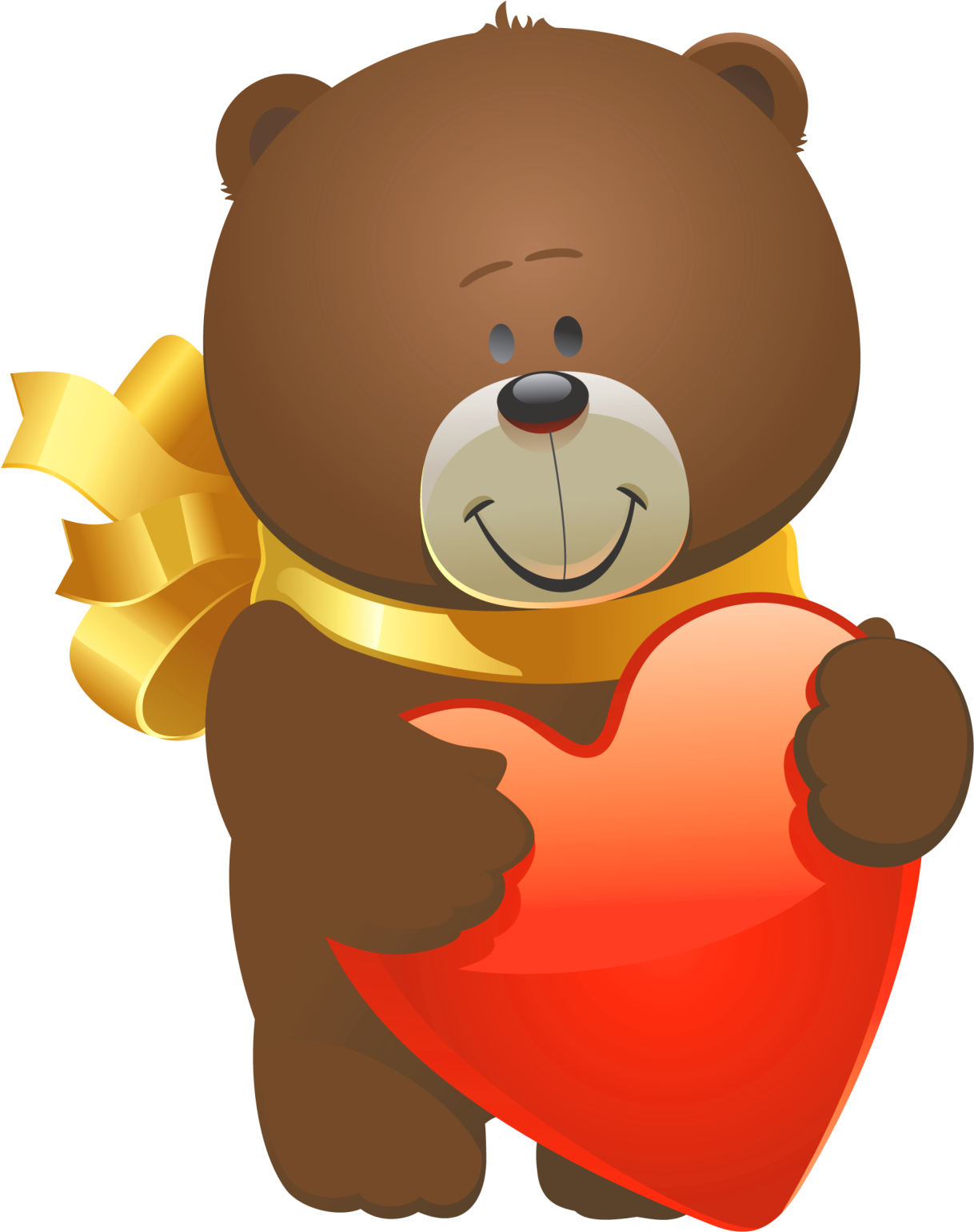 Valentine Teddy Bear Clipart (1240x1568), Png Download