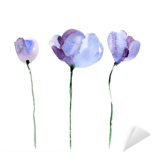Flowers With Brush Pens (400x400), Png Download