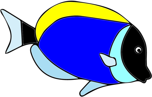 Stingray Clipart Starfish - Fish Dory Clip Art (500x345), Png Download