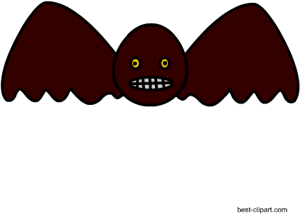 Scary Bat Free Halloween Image - Halloween (450x450), Png Download