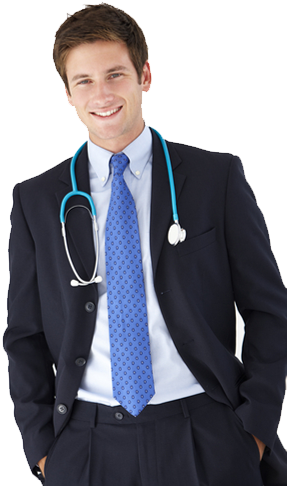 Handsome Male Doctor (300x550), Png Download