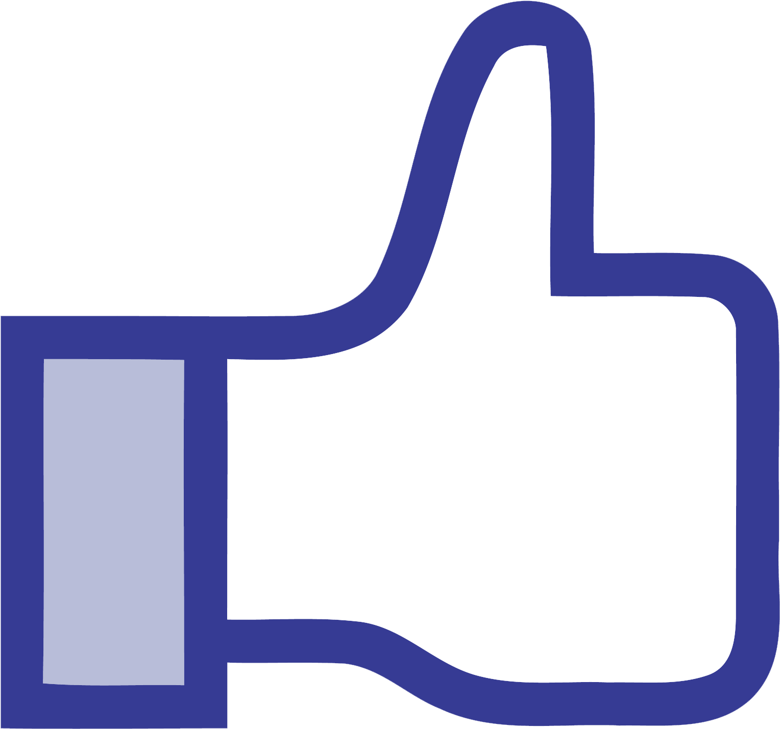 Logo Like Facebook Png (2083x2083), Png Download