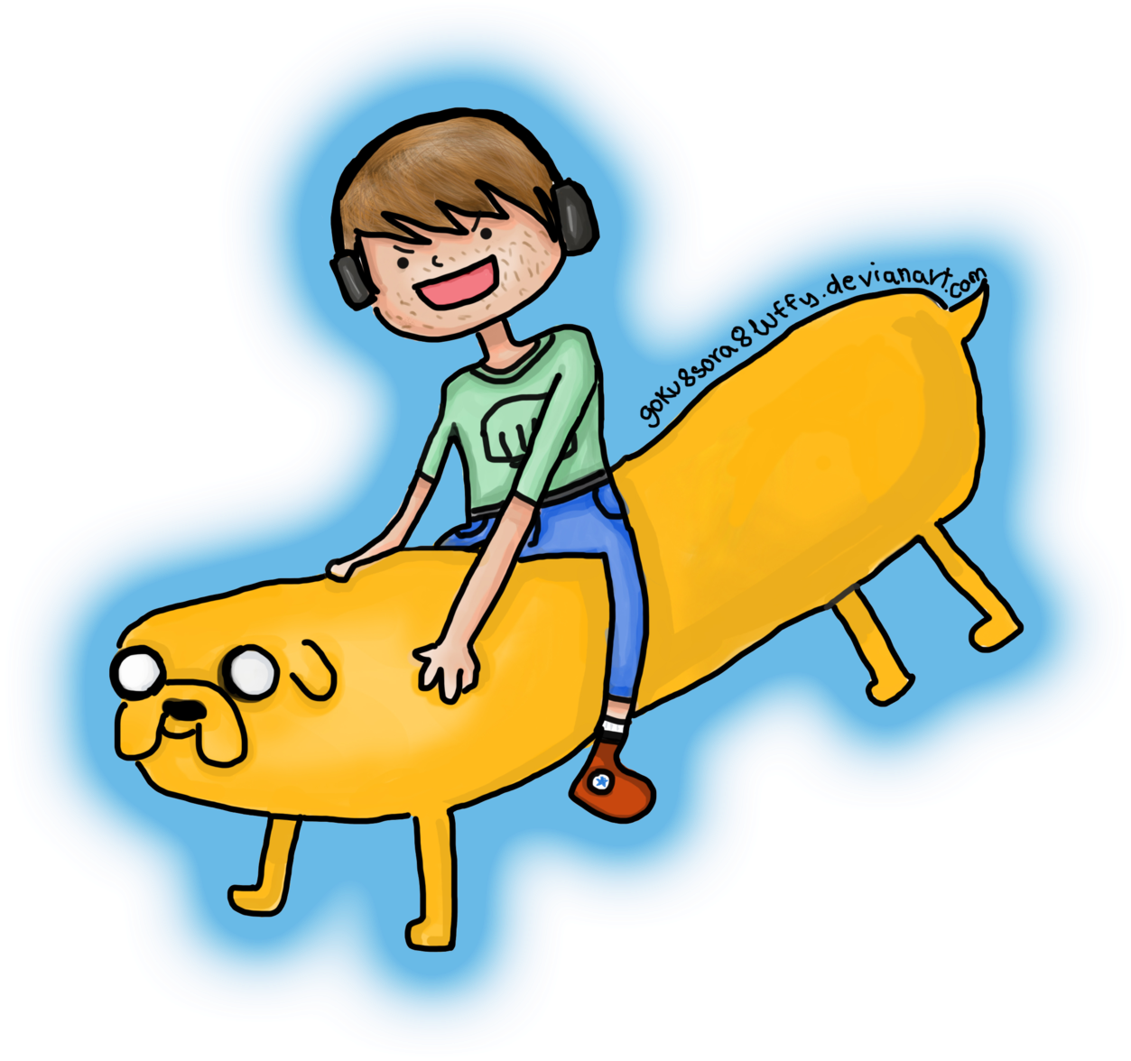 Pewdiepie And Jake By Goku8sora8luffy (1280x1219), Png Download