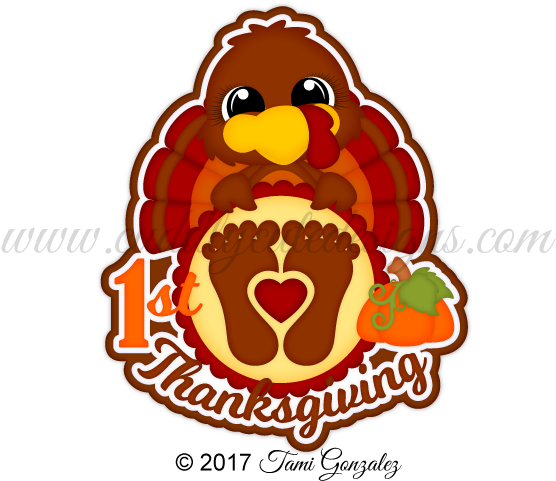1st Thanksgiving - Illustration (600x600), Png Download