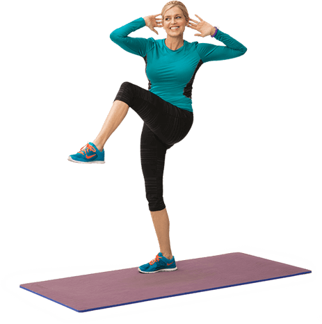 Fitness Classes - Aerobic Woman Png (463x466), Png Download
