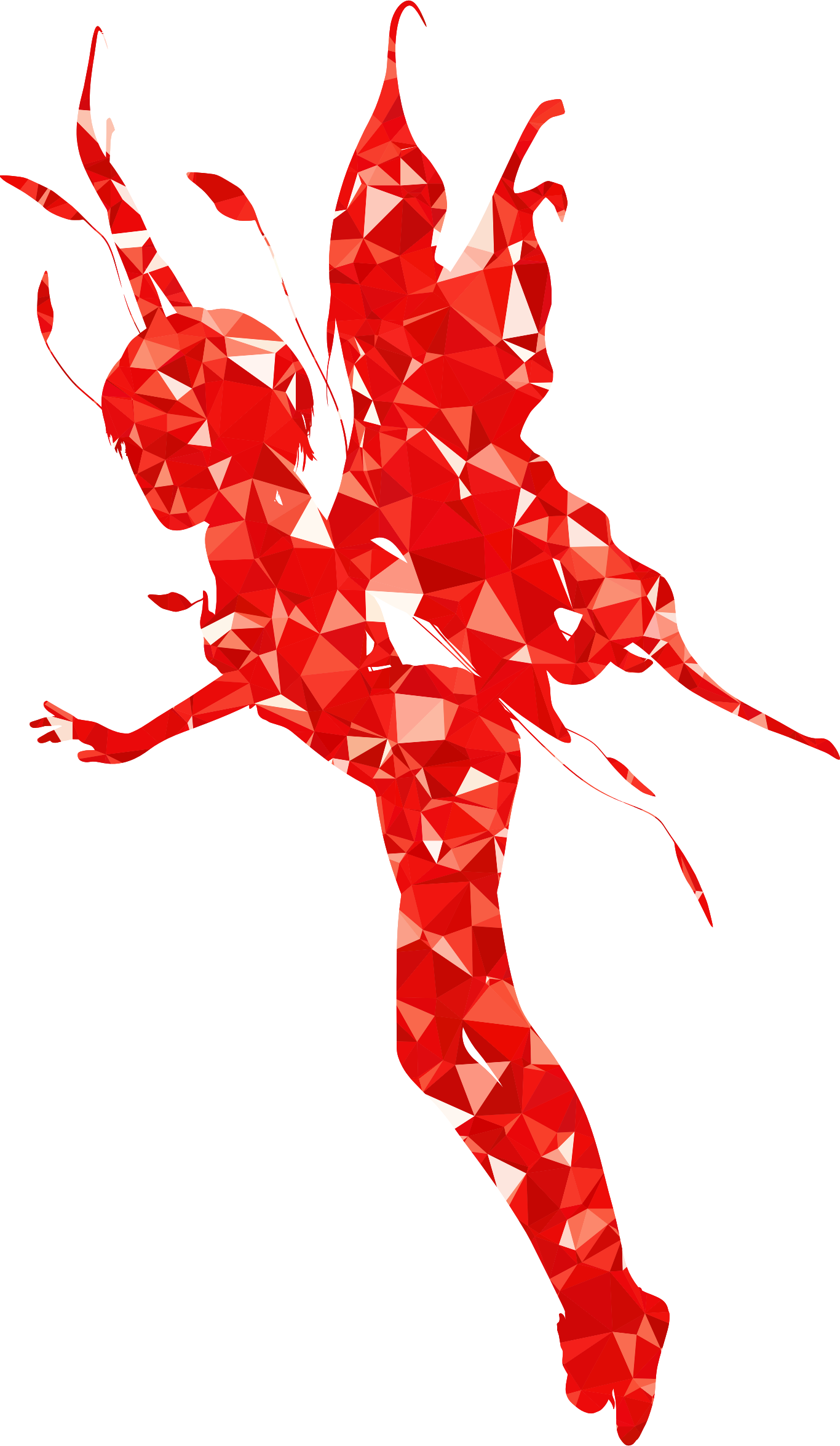 This Free Icons Png Design Of Ruby Female Fairy Silhouette (1366x2350), Png Download
