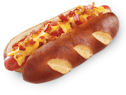 Sheetz Pretzel Hot Dogs (450x400), Png Download