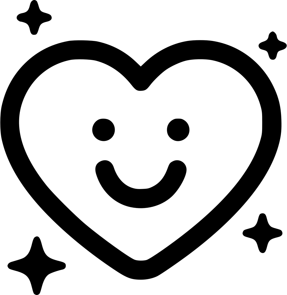 Cute Smile Wink Sign Relationship Comments - Cute Icon White Png (956x980), Png Download