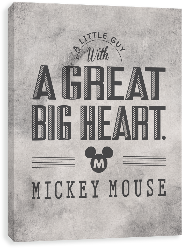 Mickey Mouse - Mickey Canvases By Entertainart - Mickey Mouse 'a Great (500x500), Png Download