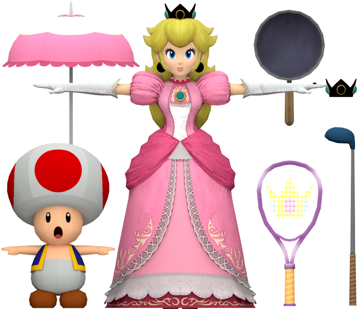 Download Zip Archive - Super Smash Princess Peach (750x650), Png Download