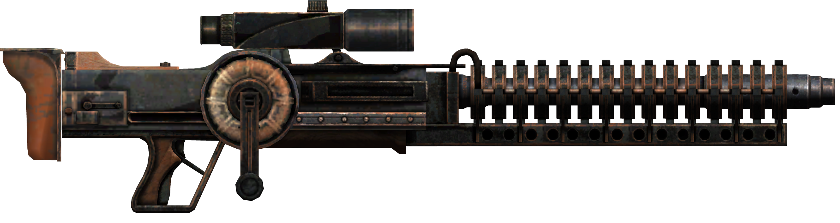 View Samegoogleiqdbsaucenao Gauss Rifle Fnvunique , - Fallout New Vegas Gauss Rifle (3000x950), Png Download