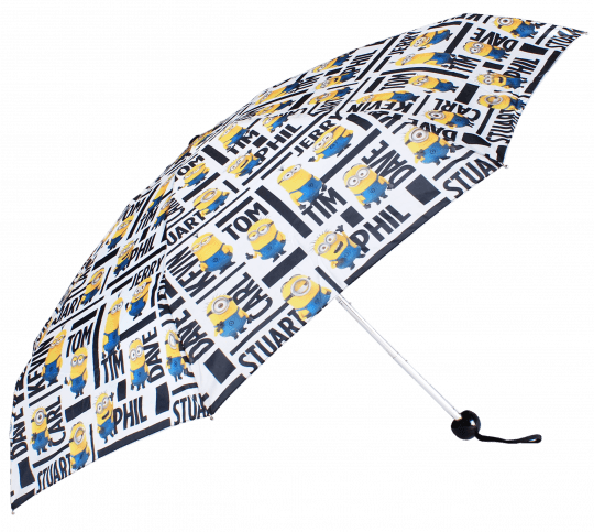 John's Minions Series 5 Fold Ladies Umbrella 585mm - フリップ手帳カバー Iphone 7 ミニオンメイド 集合 [iphone 7用ケース] (540x483), Png Download