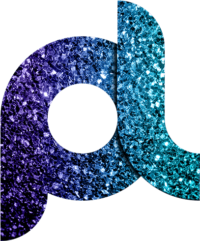 Pldesign - Society6 Beautiful Aqua Blue Ombre Glitter Sparkles (500x500), Png Download