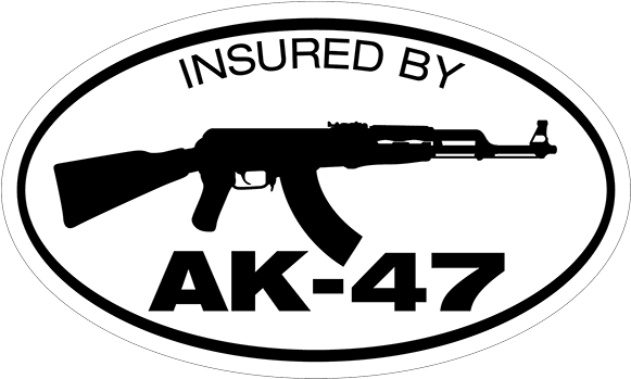 Insured By Ak-47 Decal - Insurance (600x600), Png Download