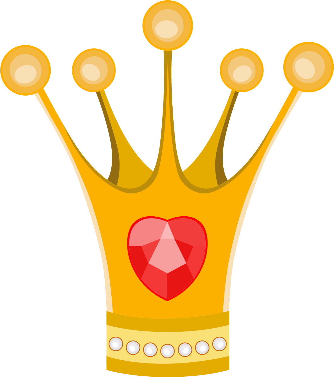 Cartoon Material Transprent Free Download Area Yellow - Cartoon Princess Crown (1321x1239), Png Download