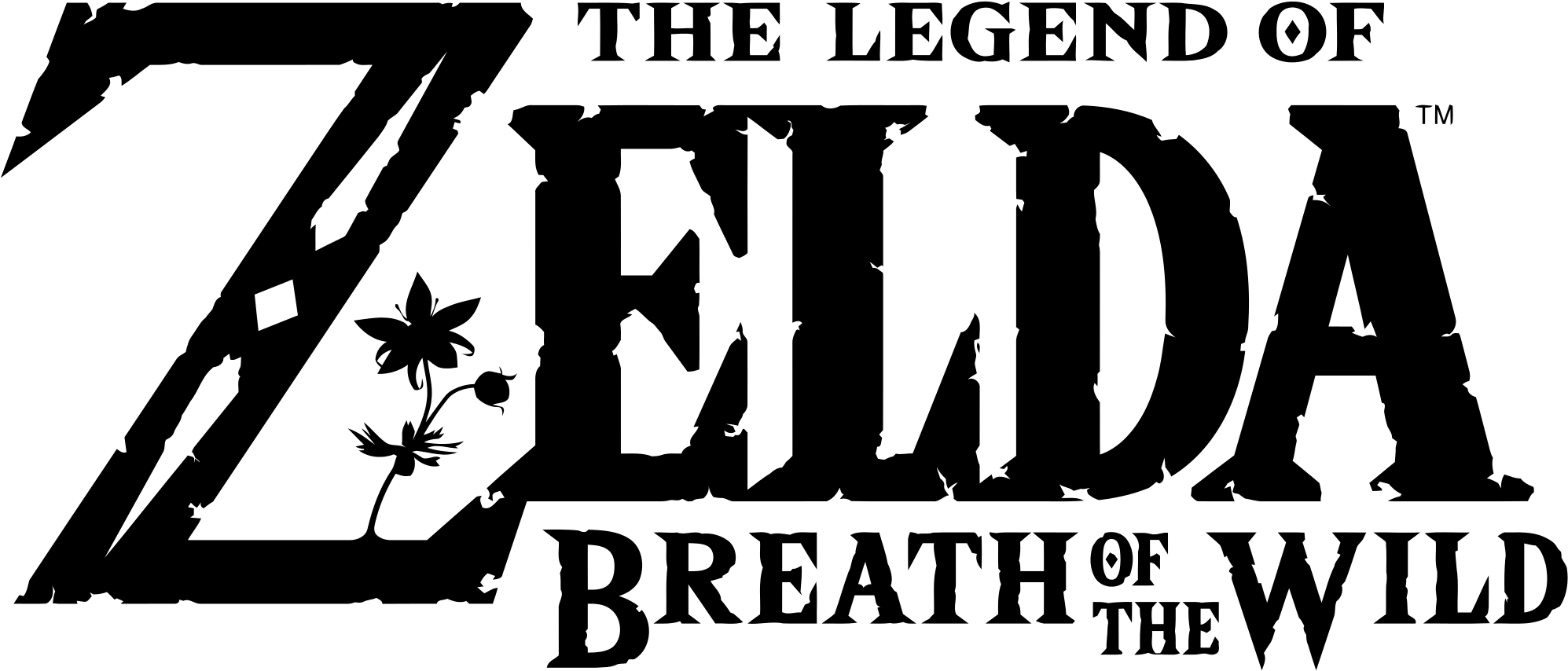 「legend Of Zelda Logo」的圖片搜尋結果 - Legend Of Zelda Breath Of The Wild Logo (2000x883), Png Download