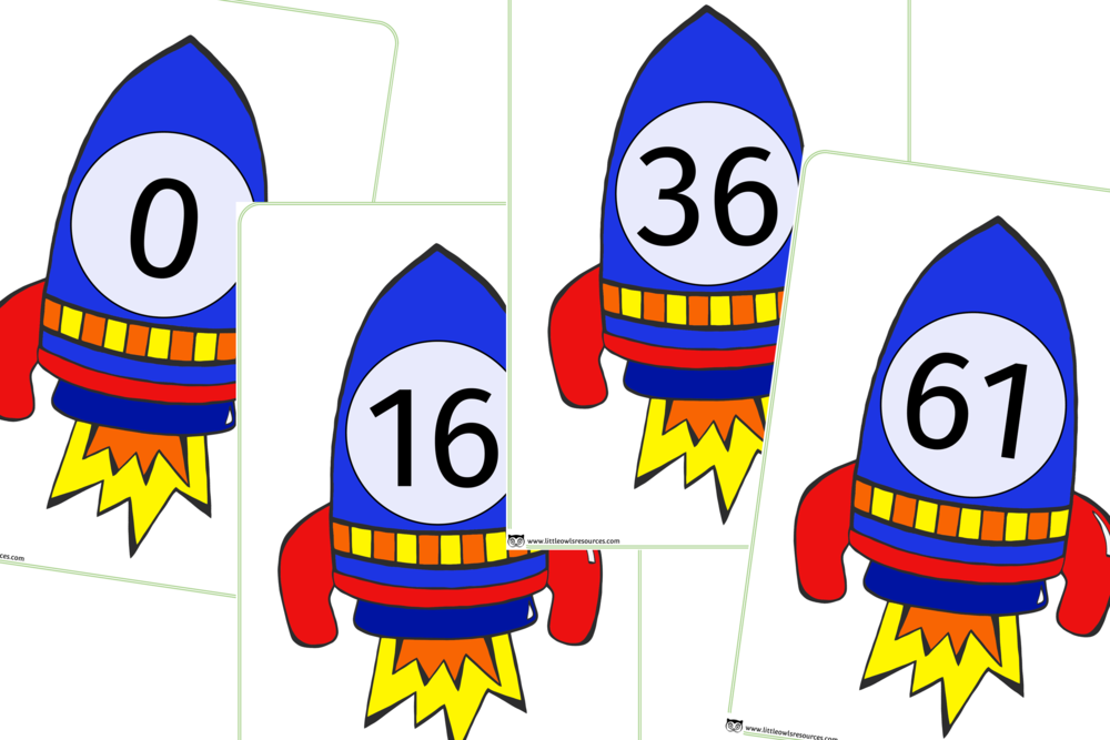 Rocketnumbers0-100cover - Number (1000x667), Png Download