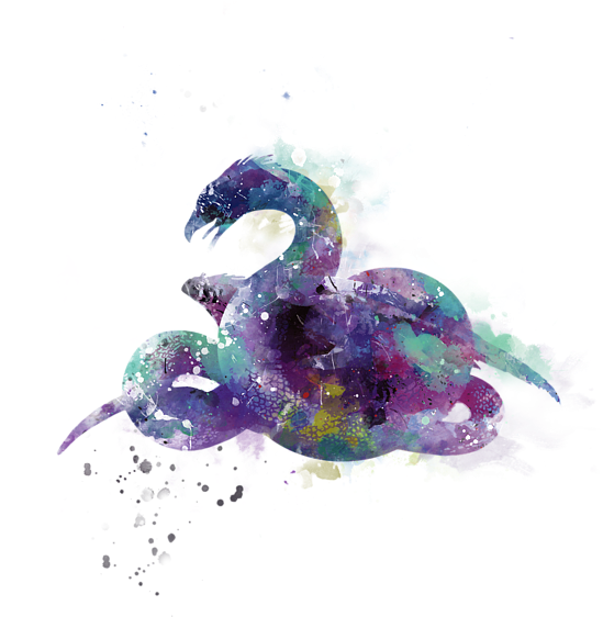 Click And Drag To Re-position The Image, If Desired - Occamy Watercolor (570x700), Png Download