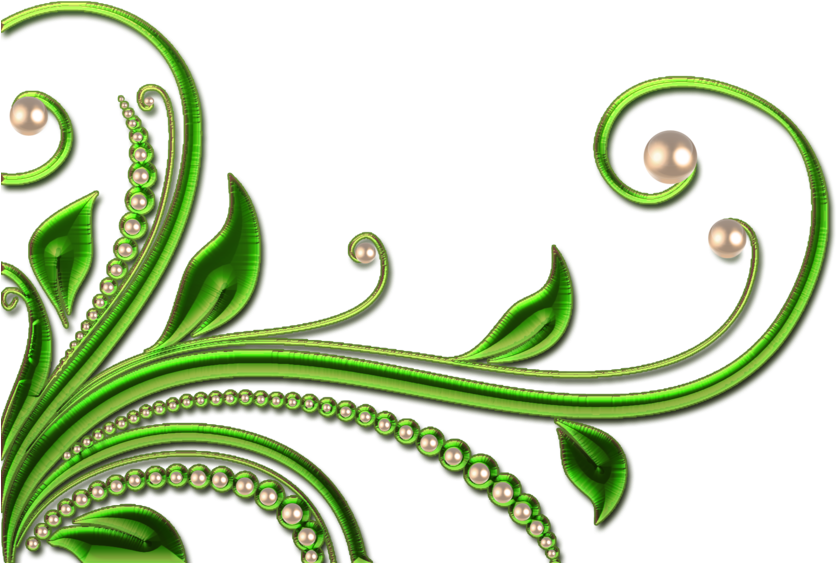 Leaves And Pearls Png By Melissa Tm - Clipart Frame Png Deviantart (900x666), Png Download