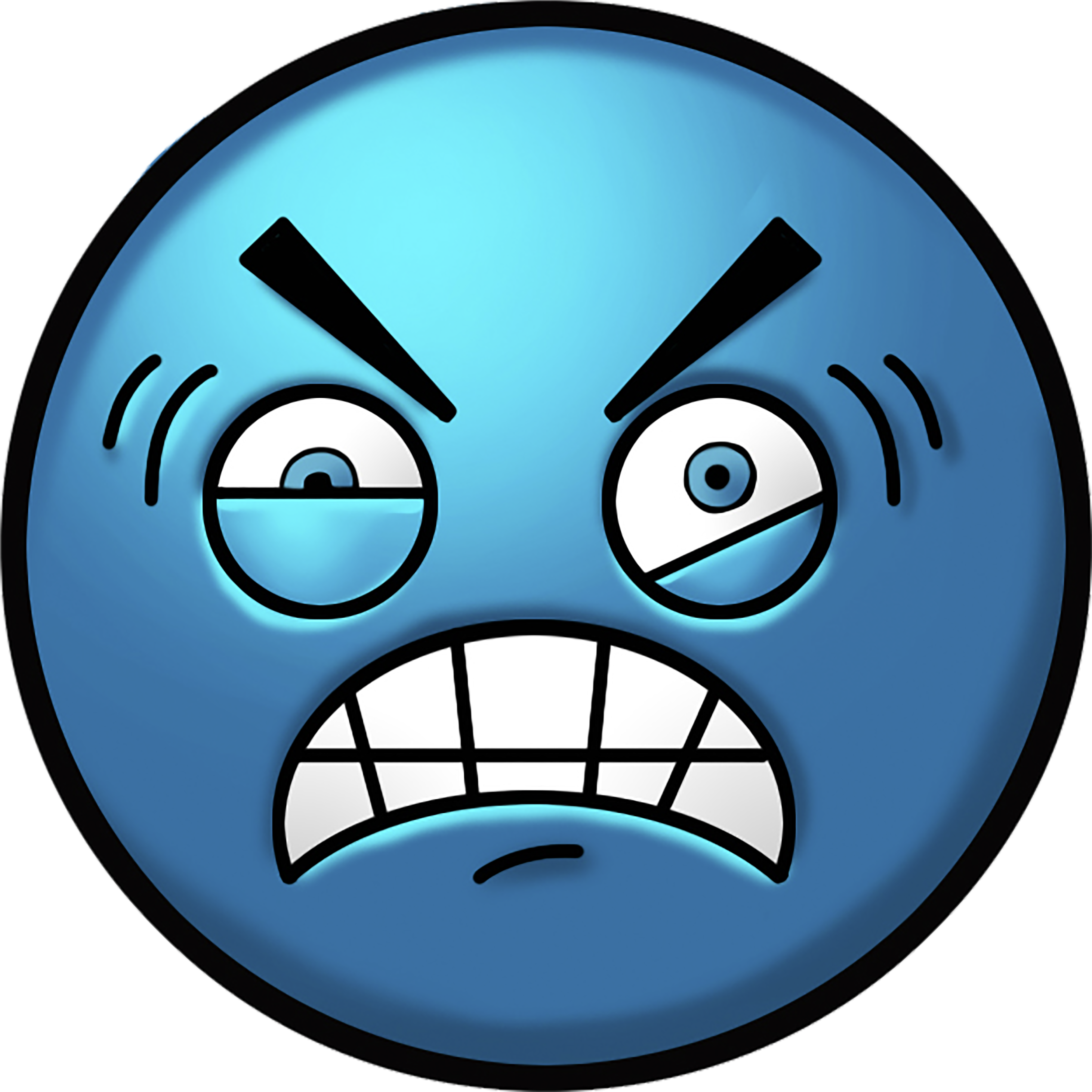 Relieved Emoji Png (3600x3606), Png Download