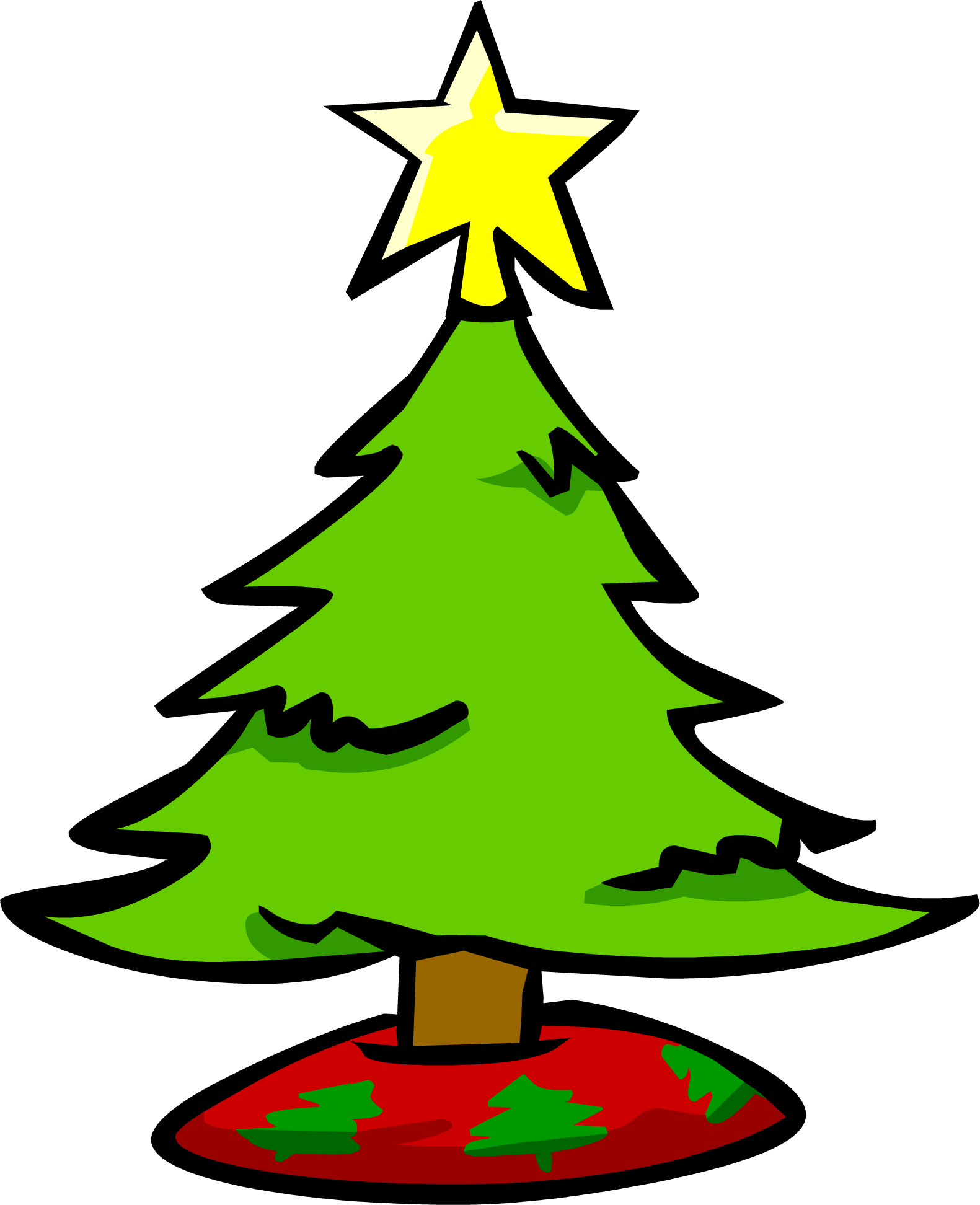 Small Christmas Tree - Small Picture Of Christmas Tree (1581x1944), Png Download