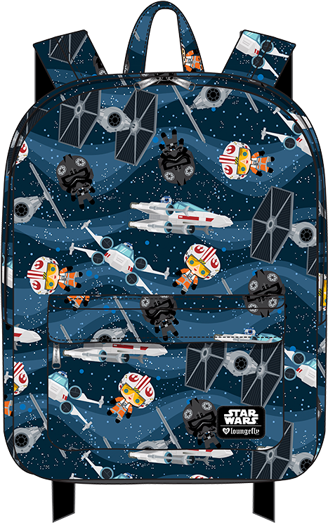 5" Star Wars Apparel X-wing And Tie Fighter Backpack - Star Wars: X-wing (480x743), Png Download