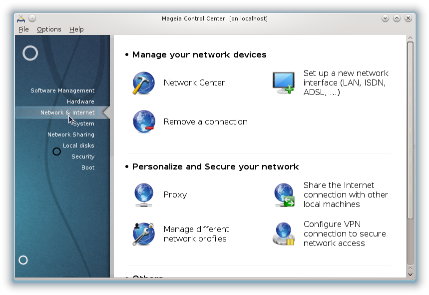 Wireless007 - Mageia Control Center (884x615), Png Download