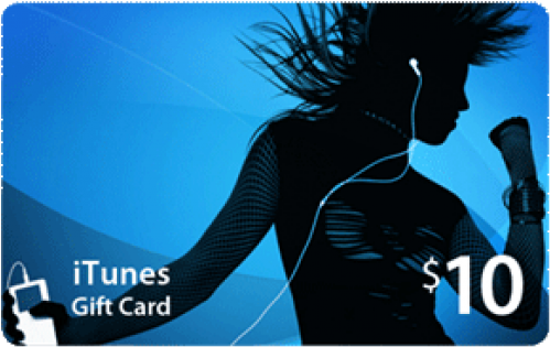 $10 Usa Itunes Gift Card - Itunes Card 10 Png (500x500), Png Download