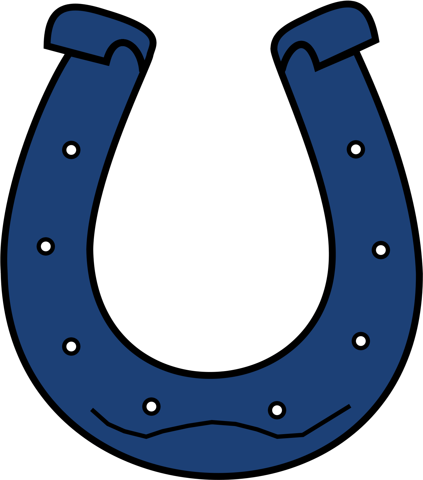 Image Result For Horseshoes - Blue Horseshoe Clipart (2000x2000), Png Download